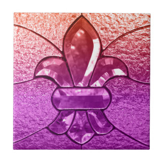Vidro da jóia de Flor Nova Orleães da flor de lis