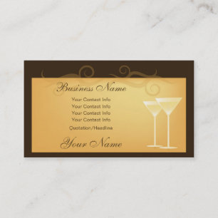 Vidro de cartões de visitas de Сhampagne