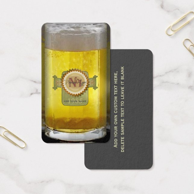 Vidro de Cerveja Personalizado Engraçado (Escritótio)