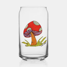 Vidro de Cogumelo Vermelho