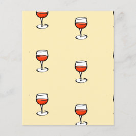 Vidro de vinho em laranja