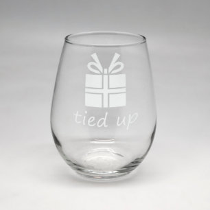 Vidro de vinho Stemless do espaço livre do