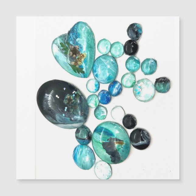 Vidro-do-mar flores e bexiga (Frente)