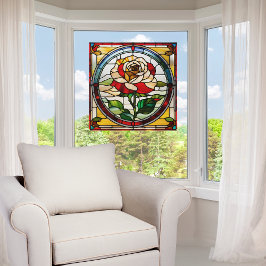 Vidro escondido Rosa elegante Solteiro