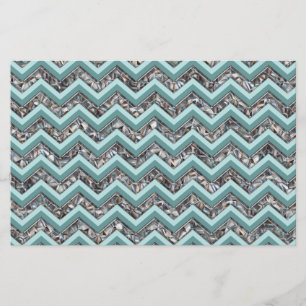 Vidro Escuro e Zigzag Teal