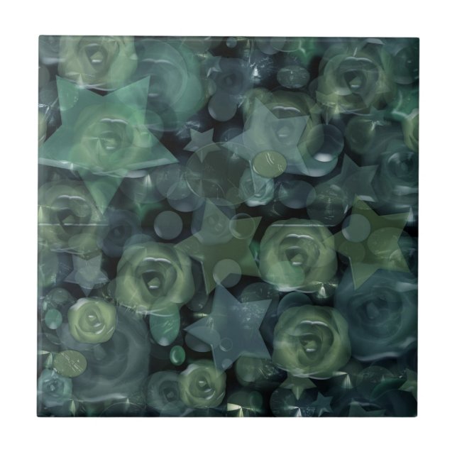 Vidro, estrelas, rosas (Frente)