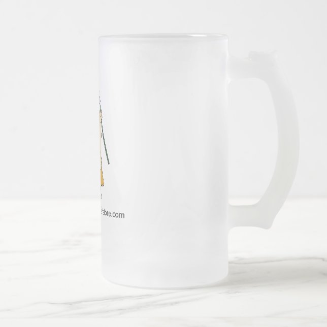 Vidro Jateado A caneca de cerveja da caverna do homem (Direita)