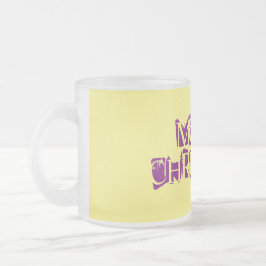 Vidro Jateado caneca de café