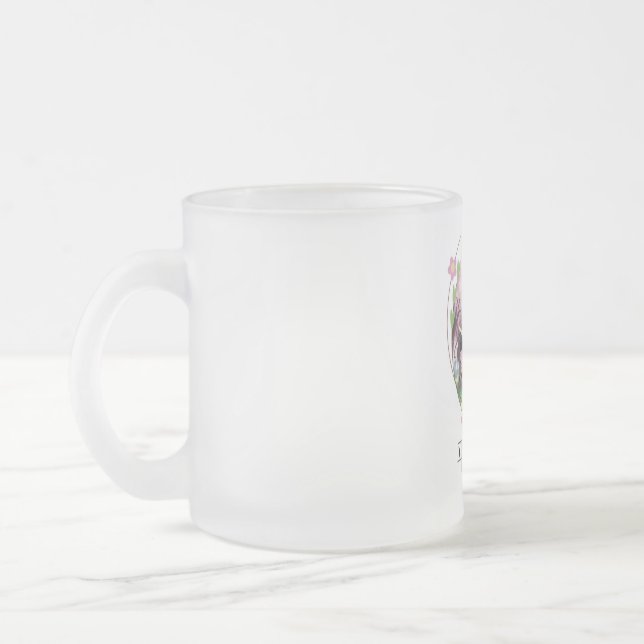 Vidro Jateado Caneca de café (Esquerda)