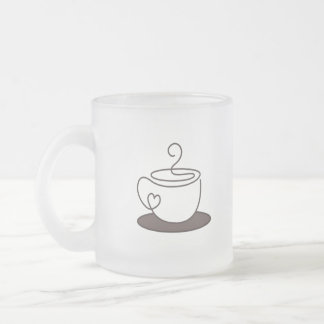 Vidro Jateado Caneca de café