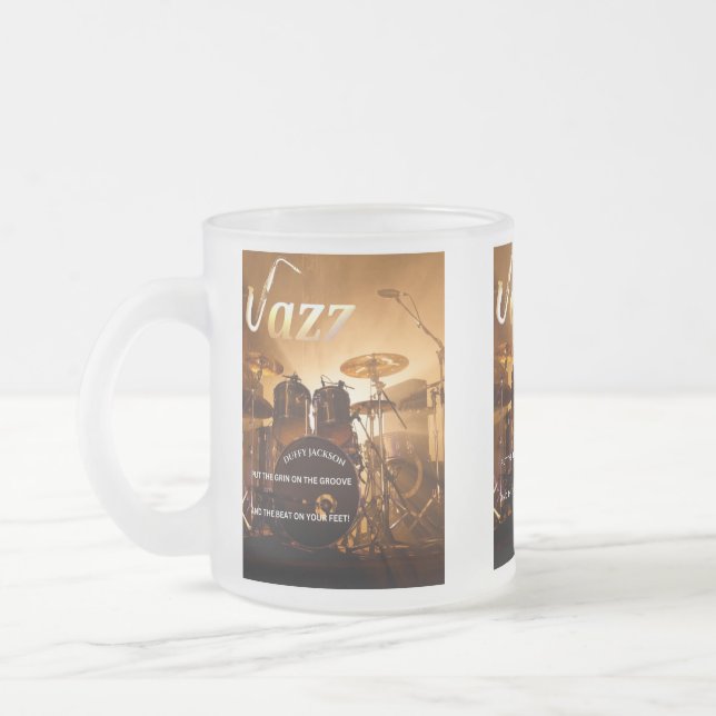 Vidro Jateado Caneca de café (Esquerda)