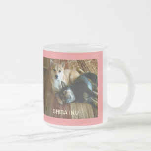 Vidro Jateado caneca de café 16oz branco