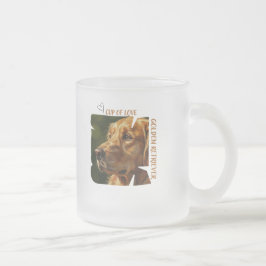Vidro Jateado Caneca de Café Amante de Cães Copa do Amor Ideias