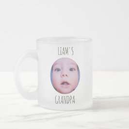 Vidro Jateado Caneca de Café com Foto & Nome Personalizado do Be
