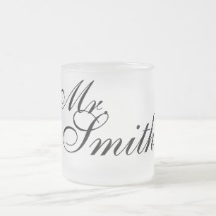 Vidro Jateado Caneca de café customizável do fosco do presente