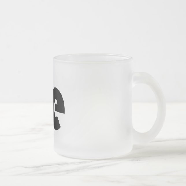 Vidro Jateado Caneca de café da mina (Direita)