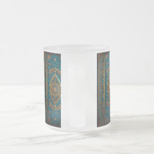 VIDRO JATEADO CANECA DE CAFÉ DE DUAS CORES ANDALUZA