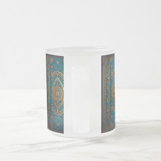VIDRO JATEADO CANECA DE CAFÉ DE DUAS CORES ANDALUZA (Alça)