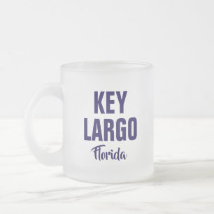 Vidro Jateado Caneca de café de Key Largo Flórida