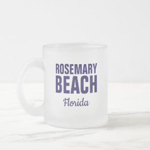 Vidro Jateado Caneca de café de Rosemary Beach Flórida