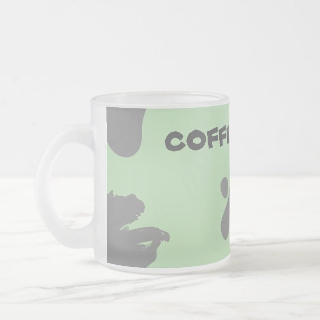 Vidro Jateado caneca de café e caneca (Esquerda)
