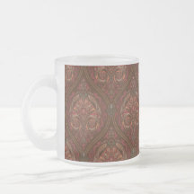 Caneca de Café Marrom Vintage Paisley Mandala - Bo