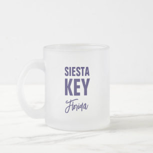 Vidro Jateado Caneca de café Siesta Key Flórida