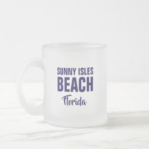 Vidro Jateado Caneca de Café Sunny Isles Beach Flórida