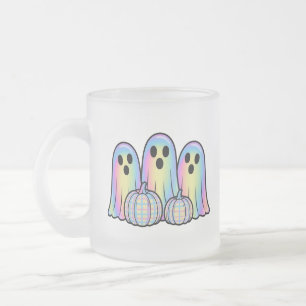 Vidro Jateado Caneca de Café Trio de Fantasmas Fofos de Hallowee