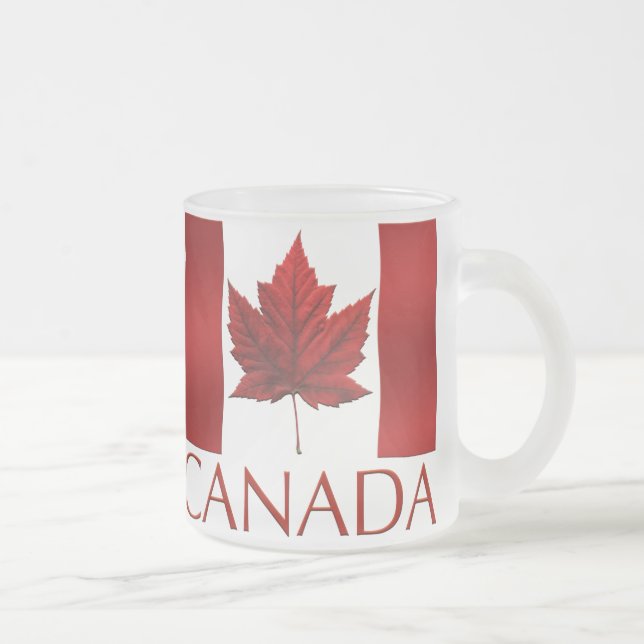 Vidro Jateado Caneca de Canadá do copo de café da lembrança da (Direita)