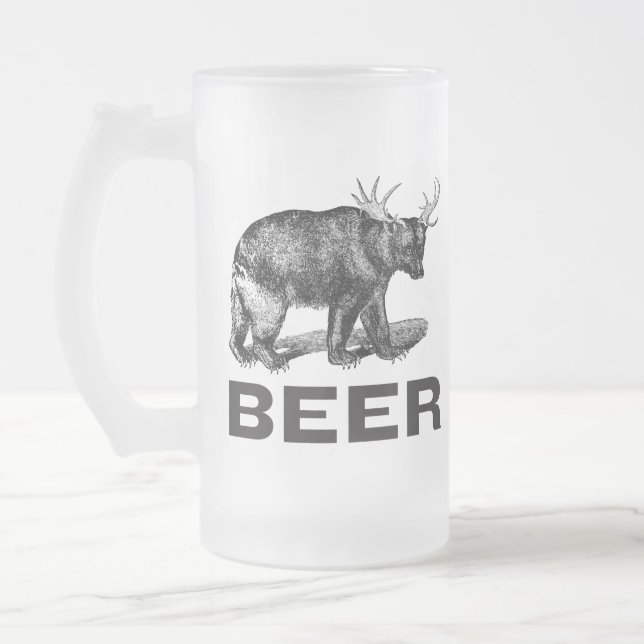 Vidro Jateado Caneca de cerveja (Esquerda)