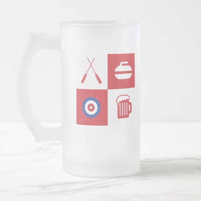 Vidro Jateado Caneca de cerveja (Esquerda)