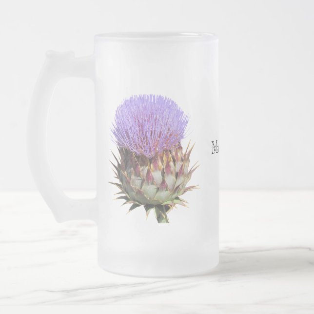Vidro Jateado Caneca de cerveja - Apelido e nome (Esquerda)