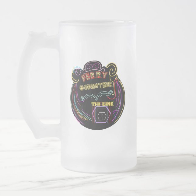 Vidro Jateado Caneca de cerveja bebendo (Esquerda)