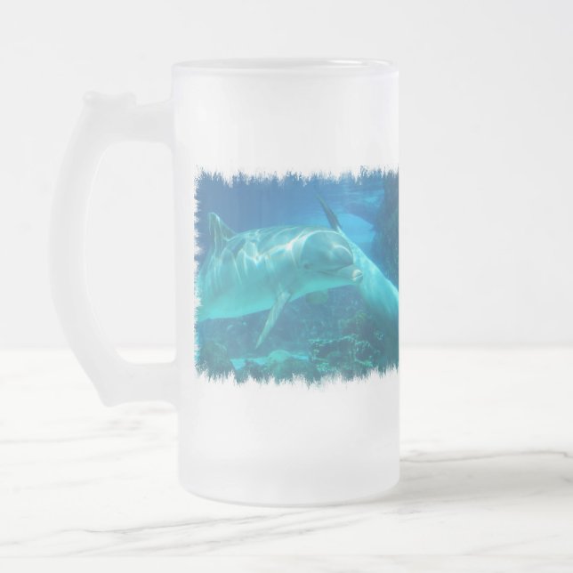 Vidro Jateado Caneca de cerveja brincalhão do fosco dos (Esquerda)