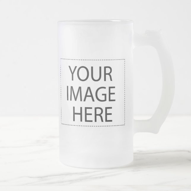 Vidro Jateado Caneca de cerveja crie a sua (Direita)