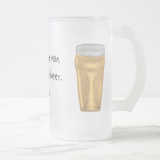 Vidro Jateado Caneca de cerveja das citações de Plato (Direita)
