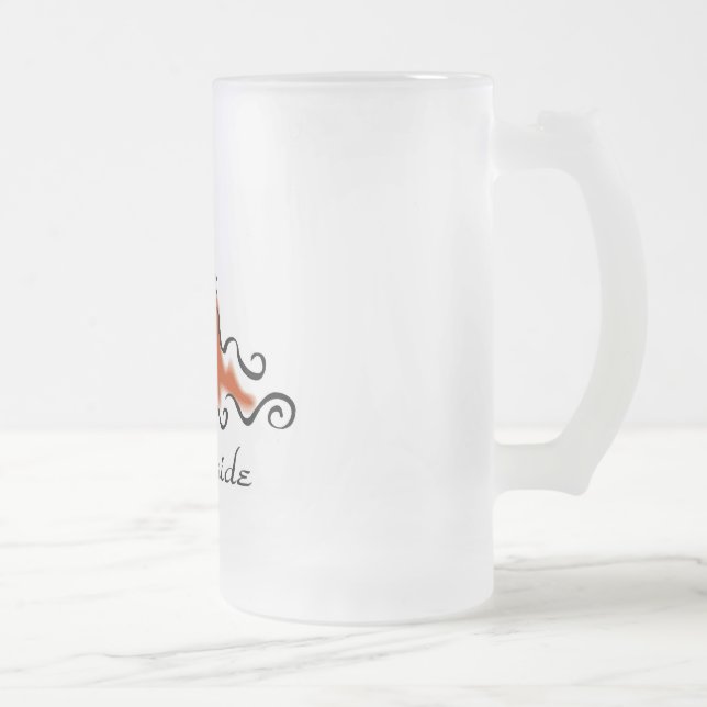 Vidro Jateado Caneca de cerveja das noivas (Direita)