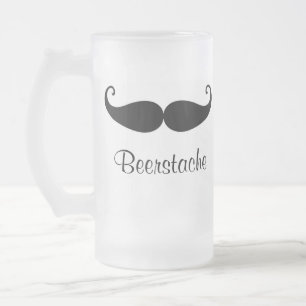 Vidro Jateado Caneca de cerveja de Beerstache
