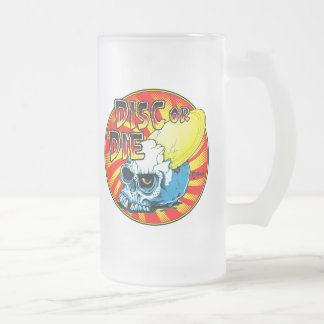 Vidro Jateado Caneca de cerveja de Disc_Or_Die