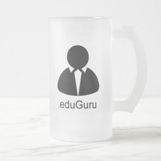 Vidro Jateado caneca de cerveja de .eduGuru 16 onças
