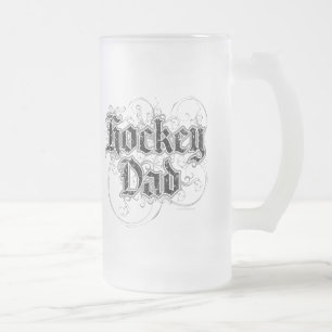 Vidro Jateado Caneca de cerveja de fosco de hóquei
