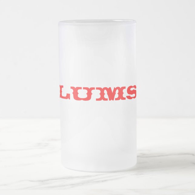 VIDRO JATEADO CANECA DE CERVEJA DE LUMS (Centro)