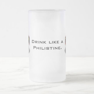 Vidro Jateado Caneca de cerveja de MC dos Philistines