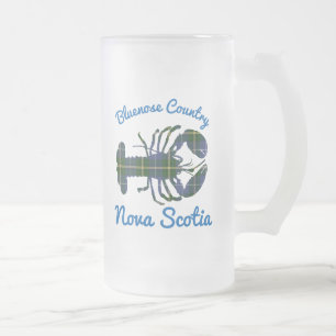 Vidro Jateado caneca de cerveja de Nova Escócia do país de