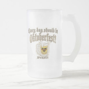 Vidro Jateado Caneca de cerveja de Oktoberfest