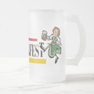 Vidro Jateado Caneca de cerveja de Oktoberfest