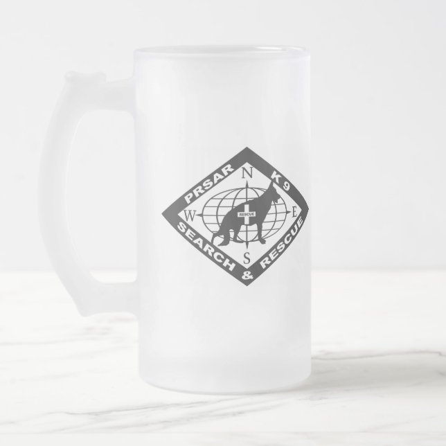 Vidro Jateado Caneca de cerveja de PRSAR (Esquerda)