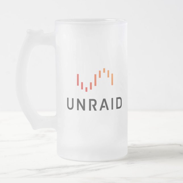 Vidro Jateado Caneca de cerveja de Unraid (Esquerda)