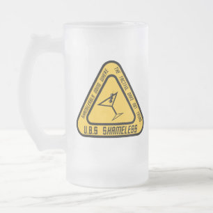 Vidro Jateado Caneca de cerveja desavergonhado do fosco de U.B.S